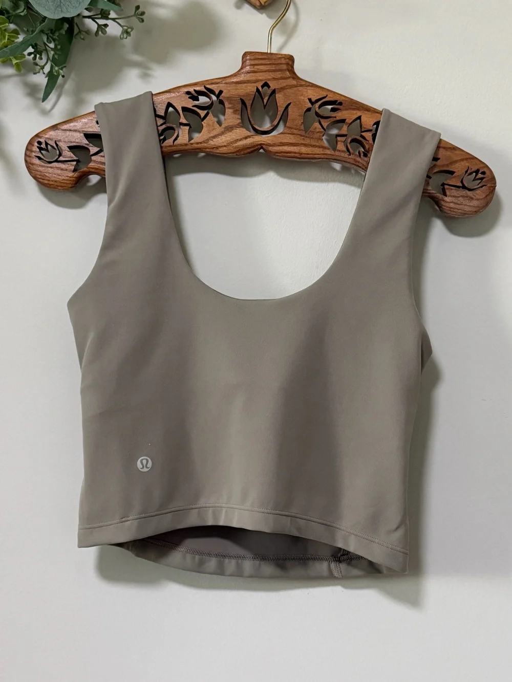 Lululemon Align Tank Top Riverstone Taupe Built-In Bra Size 6